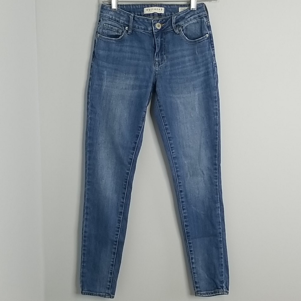 Bullhead Distressed Low Rise Skinny Jeans 3 juniors Y2K